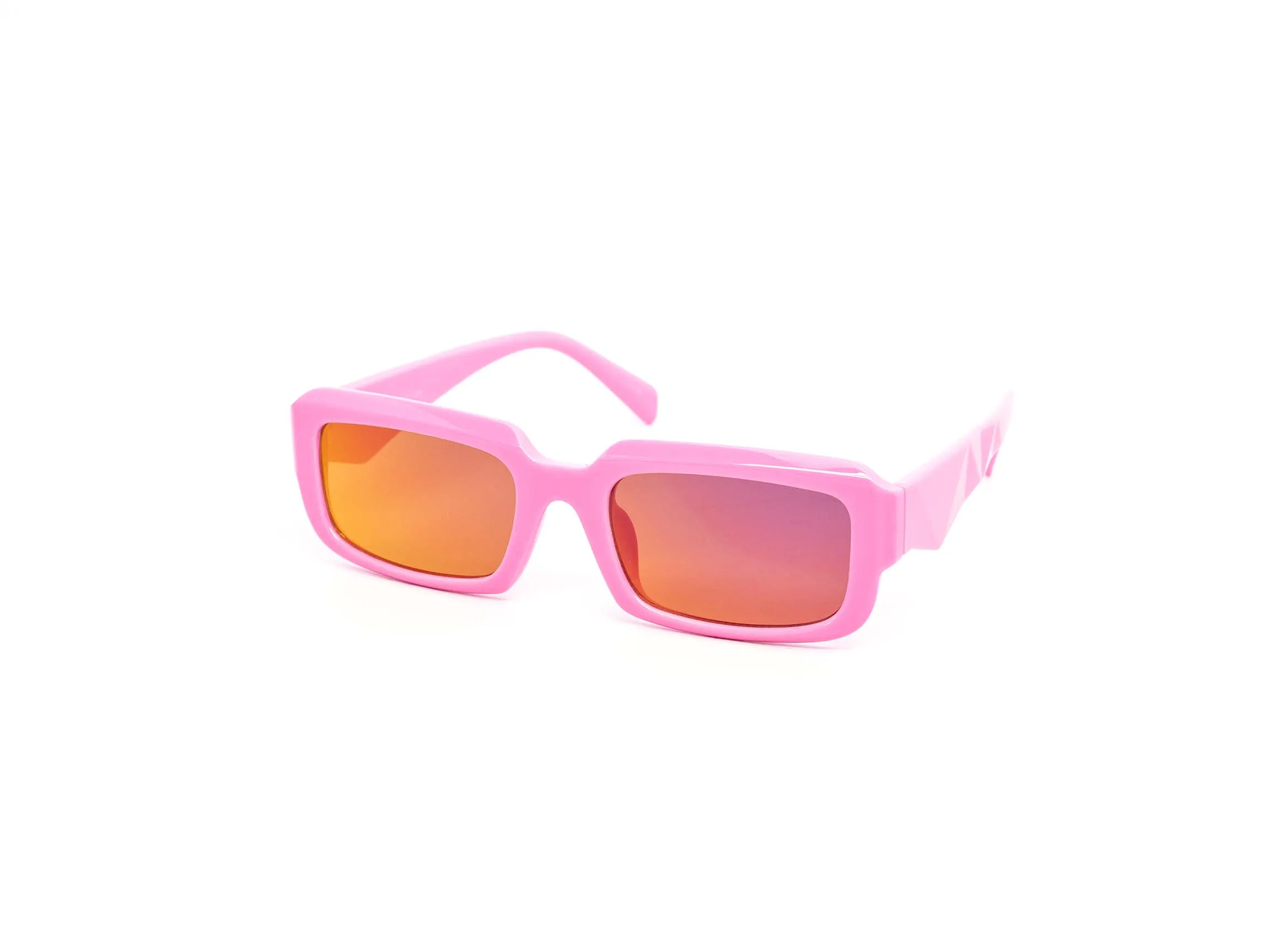 12 Pack: Flat Rectagular Chunky Prism Abstract Wholesale Sunglasses