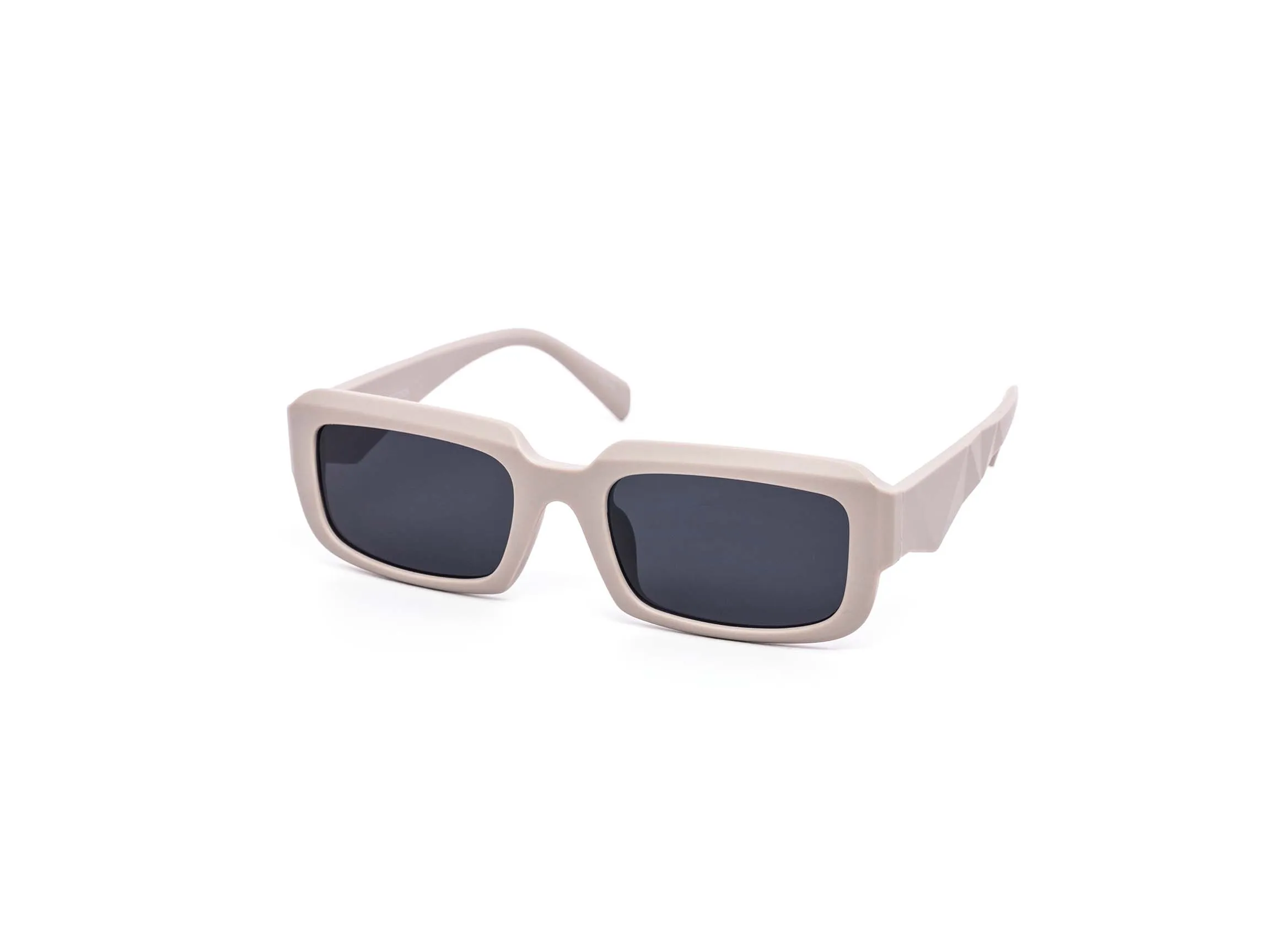 12 Pack: Flat Rectagular Chunky Prism Abstract Wholesale Sunglasses