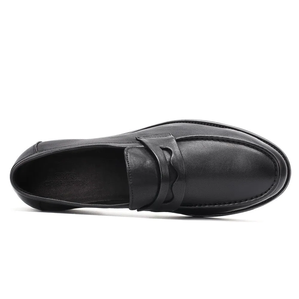 6 CM/2.36 Inches CMR CHAMARIPA Men's Shell Cordovan Height Increasing Loafers