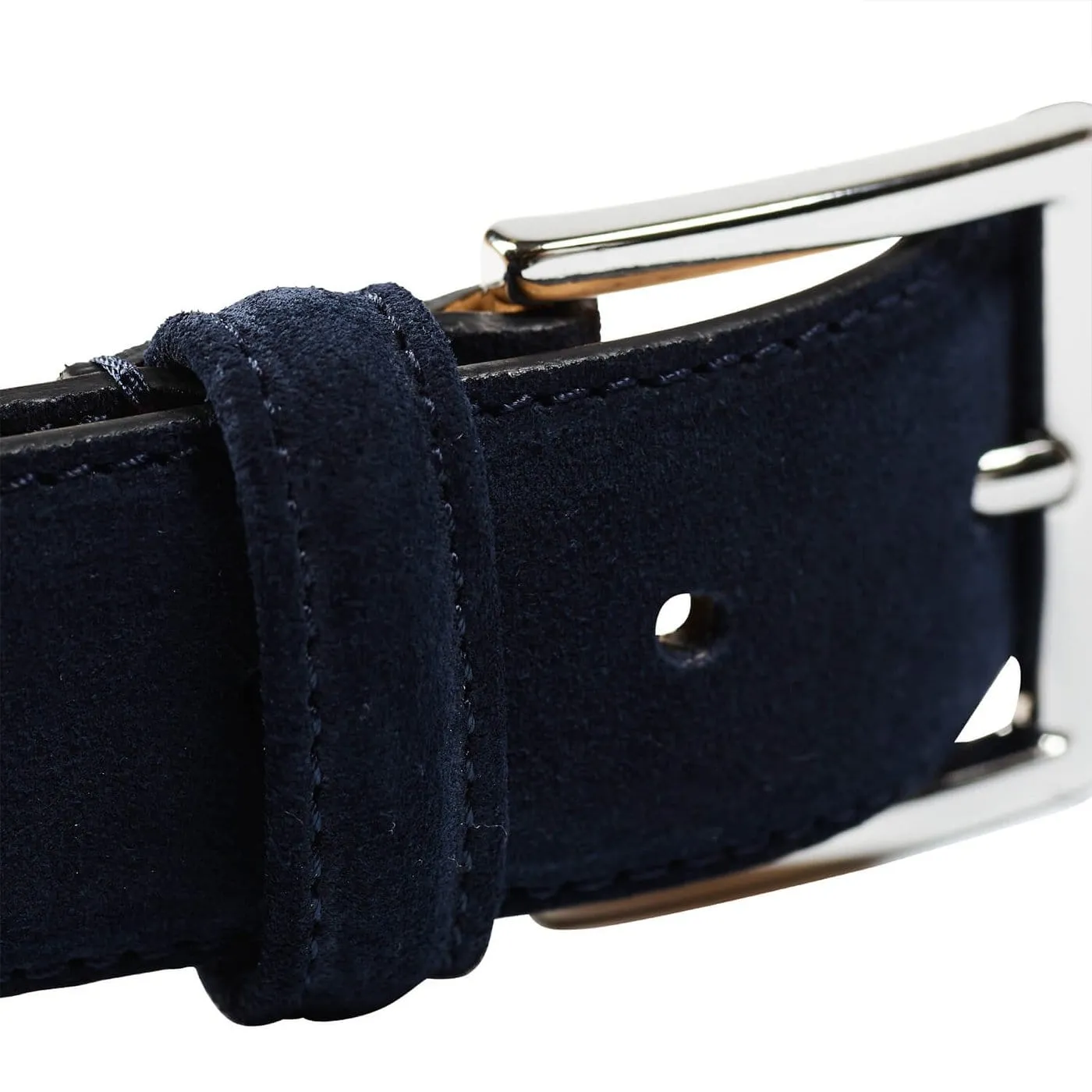 Belt Navy Suede