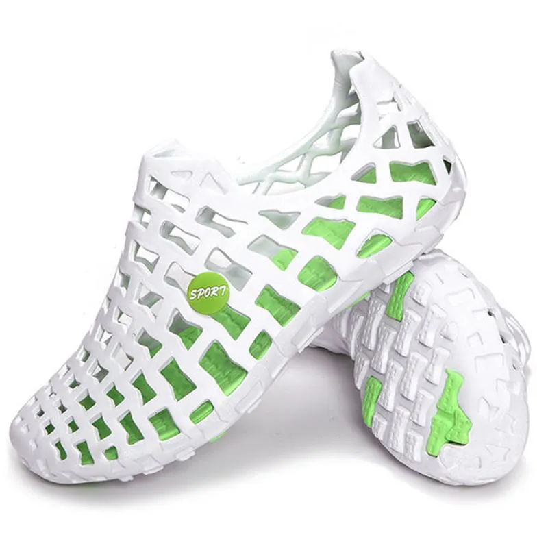 Breathable Hollow Out Pure Color Flat Casual Water Sandals For Beach