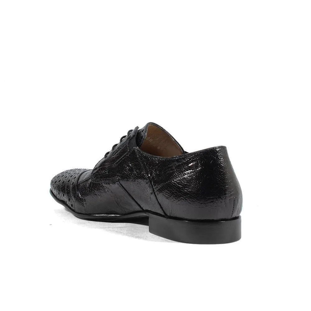 Cesare Paciotti Luxury Italian Italian Men's Designer Shoes Magic Baby Black Struz Leather Oxfords (CPM2617)