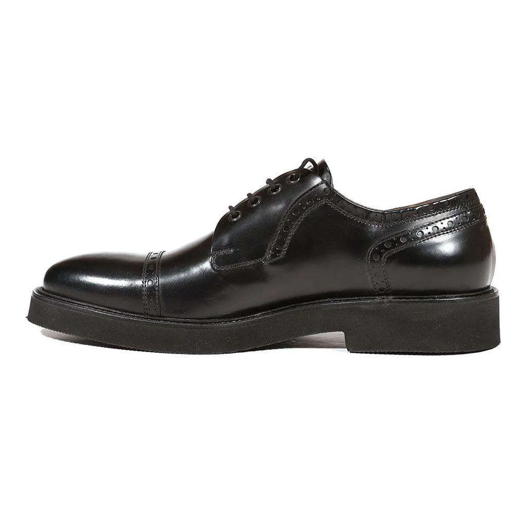 Cesare Paciotti Luxury Italian Men's Italian Designer Shoes Magic Baby Black Oxfords (CPM5021)
