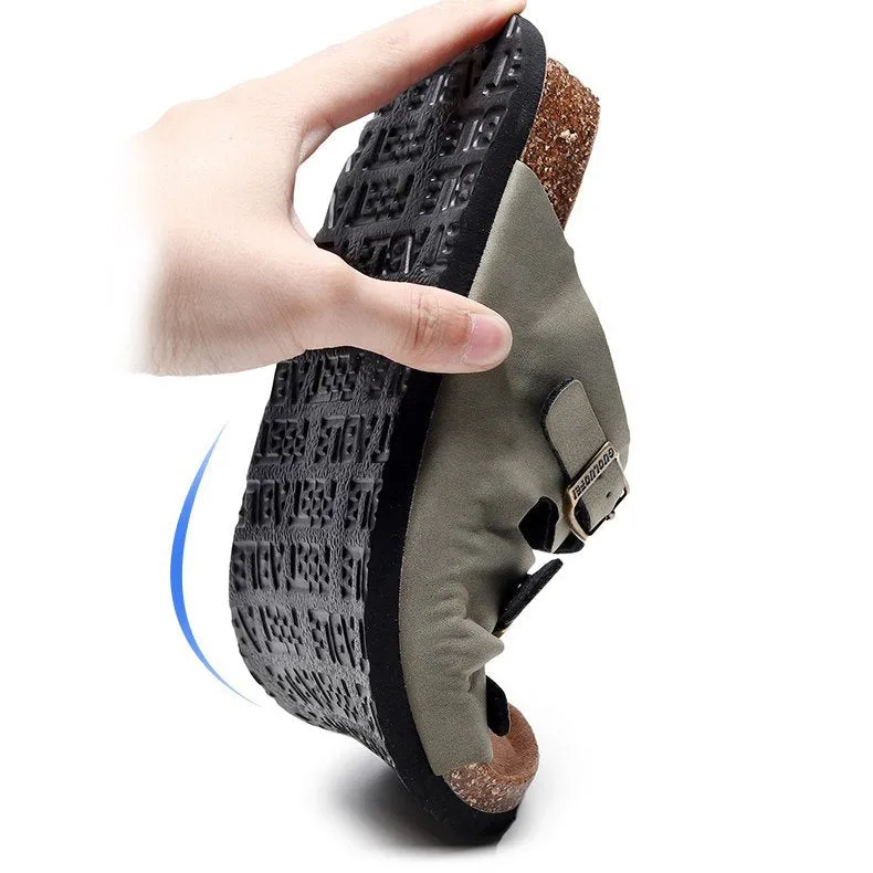 Cuzcare Best Orthopedic Sandals For Men Walking Basic Summer Slides