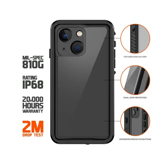 Eiger - iPhone 14 Avalanche Case, Waterproof Outdoor Protective Cover IP68 (EGCA00396) - Black