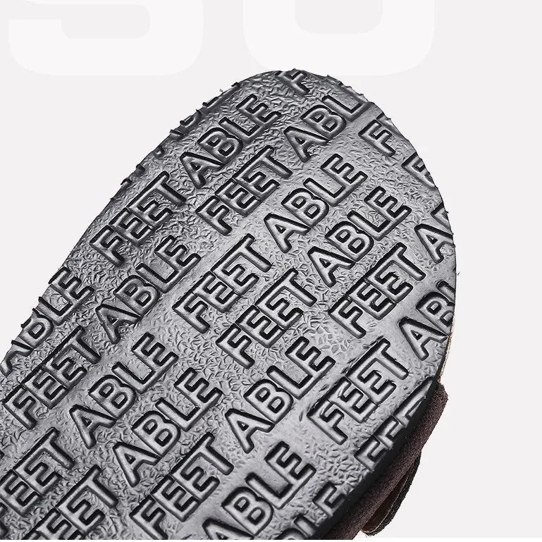 Groovywish Men Retro Casual Orthopedic Sandals Buckle Summer Slides