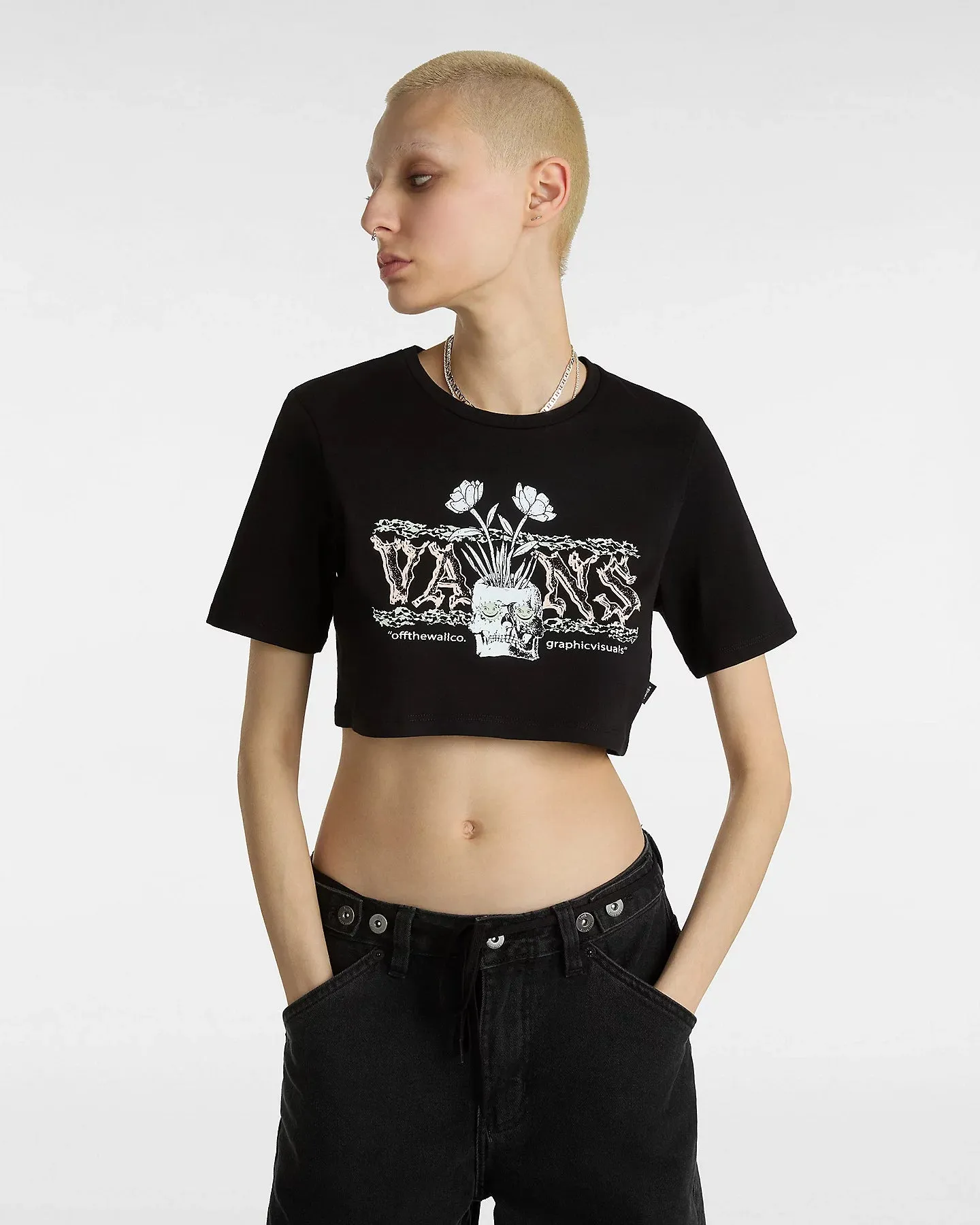 Growing Ideas Crop II T-Shirt in Black