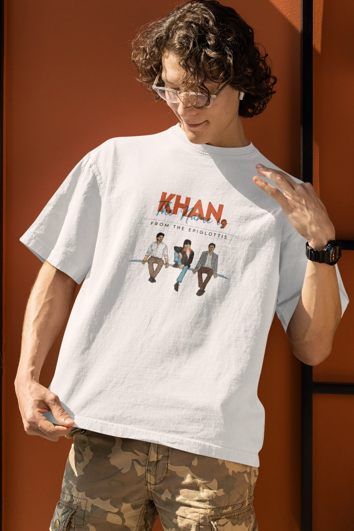 King & Ace Combo | White Graphic T-Shirt (Pack of 2)