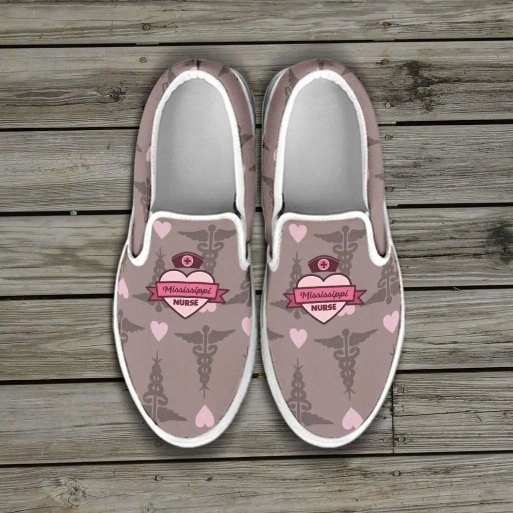 Mississippi Nurse Slip-on Shoes Brown
