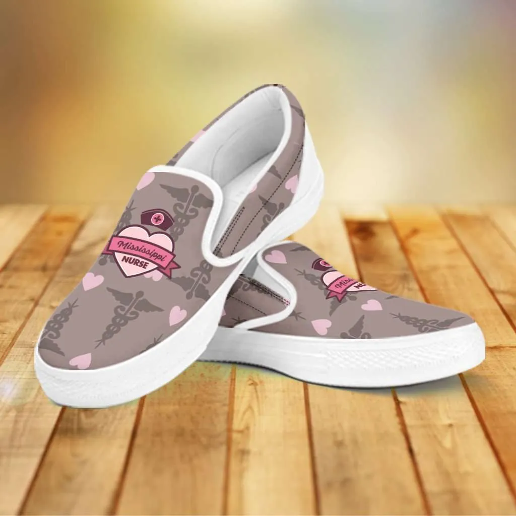 Mississippi Nurse Slip-on Shoes Brown