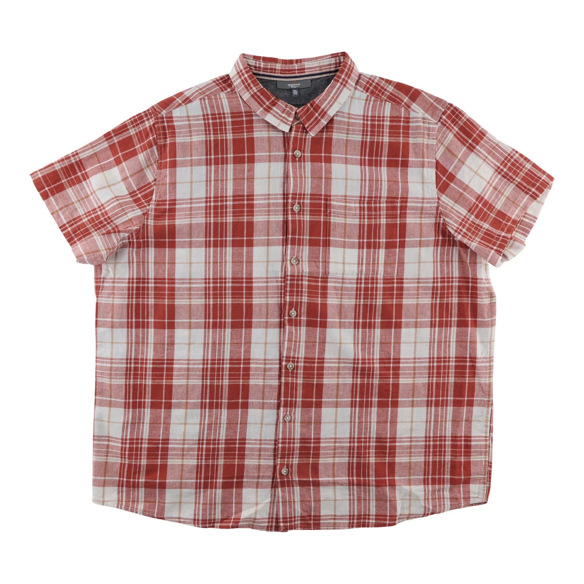 Mountain Ridge Big Guy Plaid Button-up Shirt