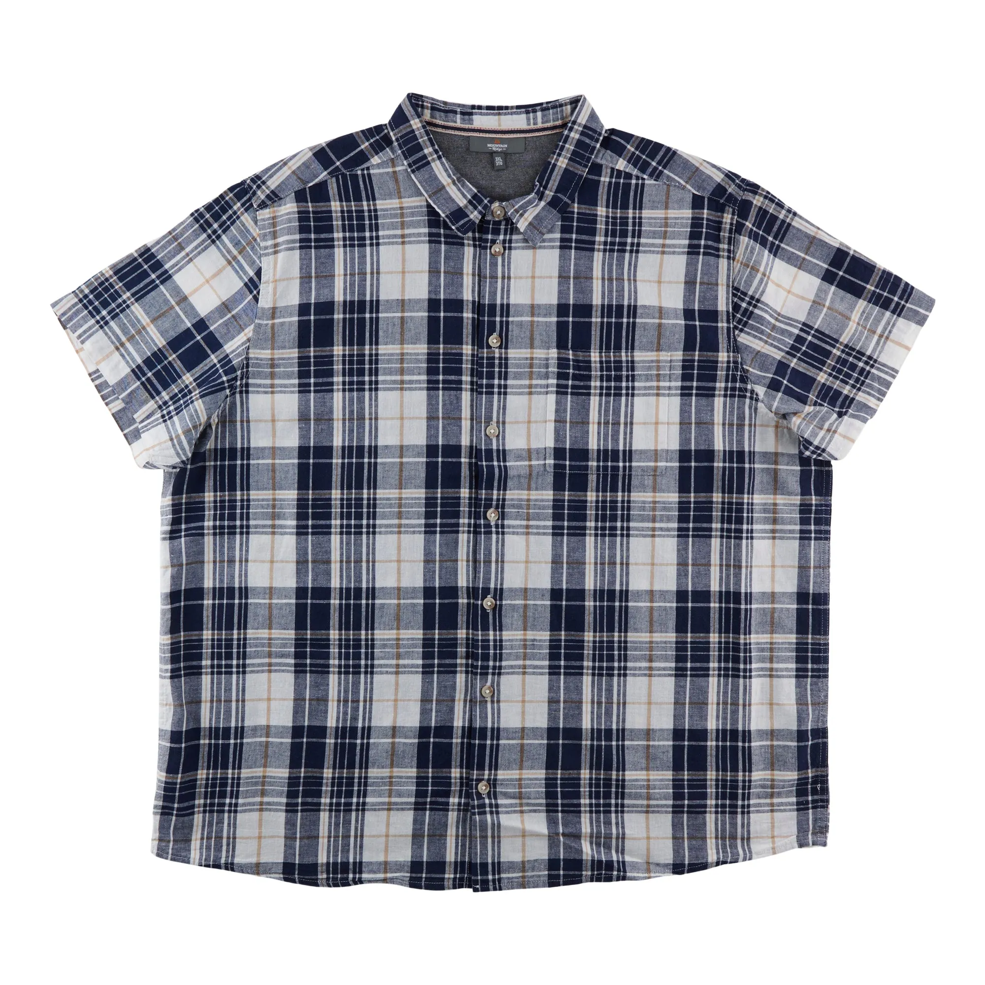Mountain Ridge Big Guy Plaid Button-up Shirt
