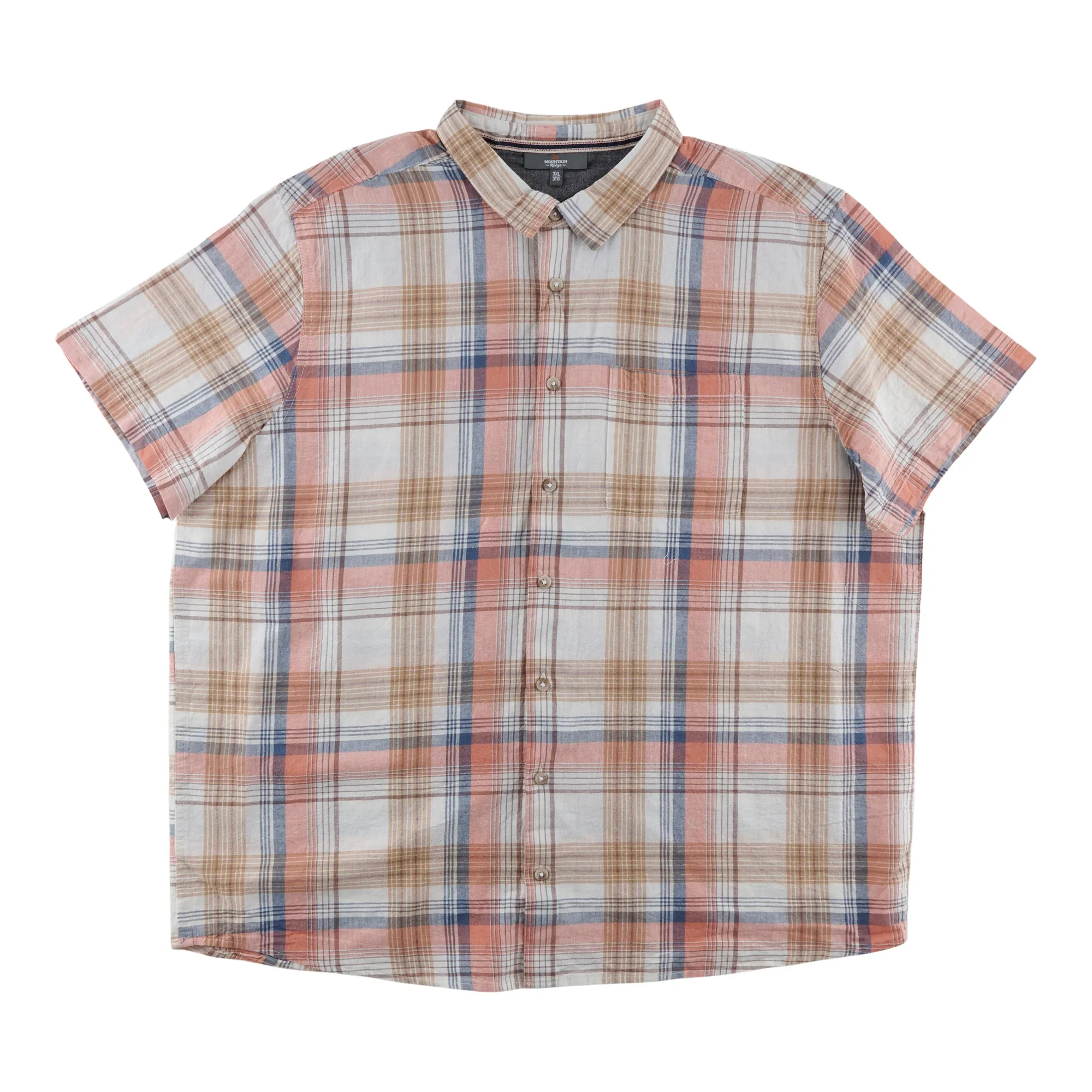 Mountain Ridge Big Guy Plaid Button-up Shirt
