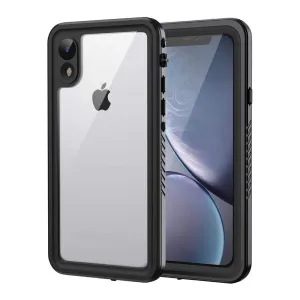 OAKTREE ShockProof WaterProof Full-Body Case for iPhone X/XS - Black/Clear Back