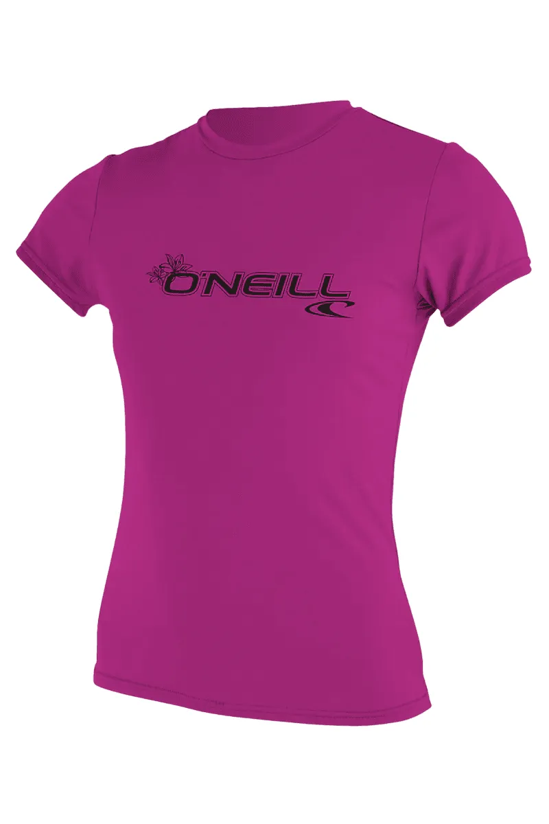 O'Neill Basic Skins UPF 50  Short Sleeve Women's Sun Shirt – Lightweight, Breathable & UV Protection for Active Outdoor Fun