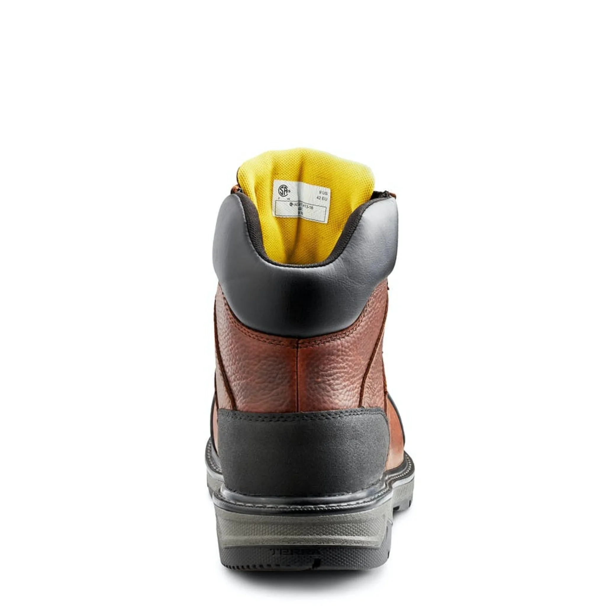 Terra Men's Safety Work Boots Patton 6" Leather Waterproof with Aluminum Toe and Composite Plate  | Sizes 6-15