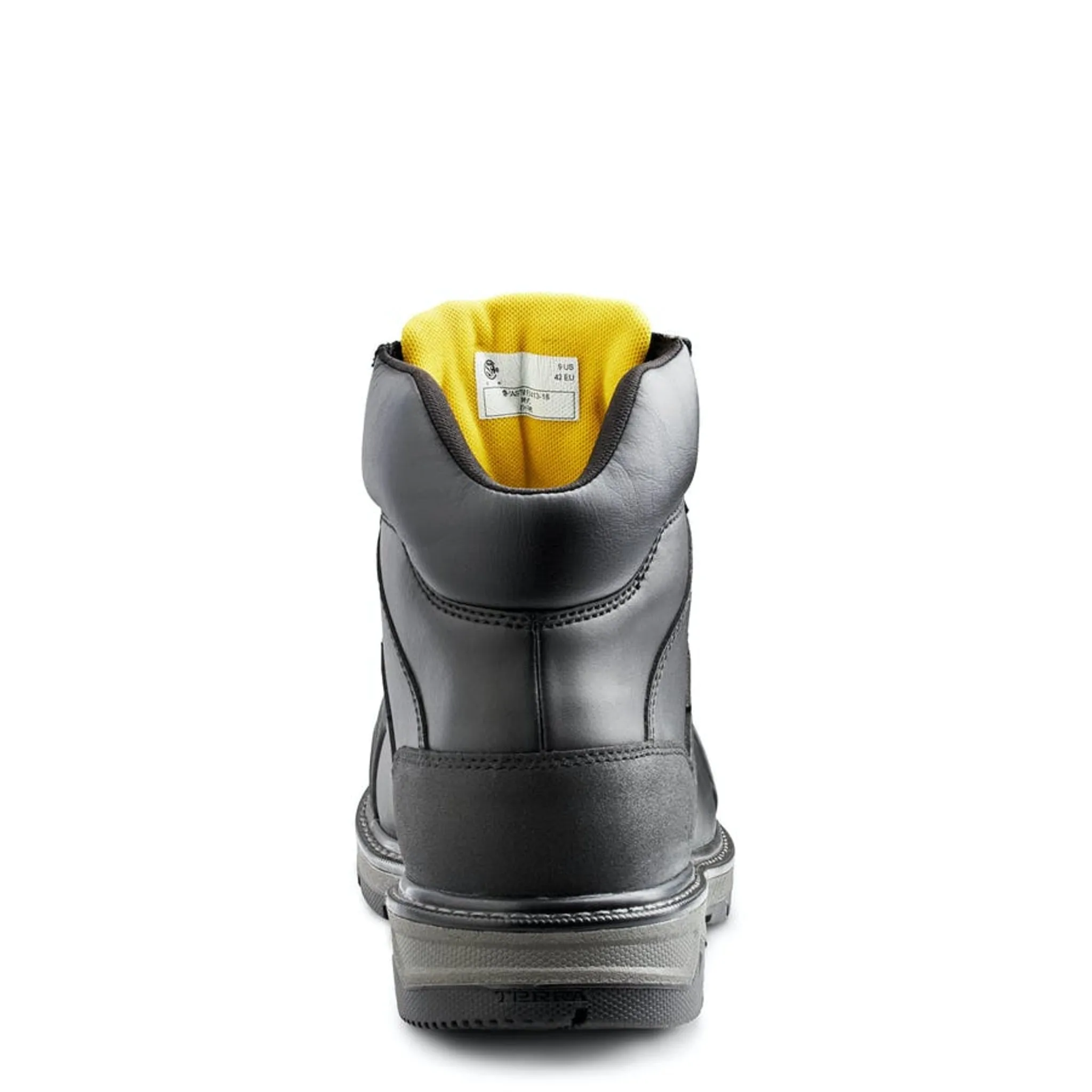 Terra Men's Safety Work Boots Patton 6" Leather Waterproof with Aluminum Toe and Composite Plate  | Sizes 6-15