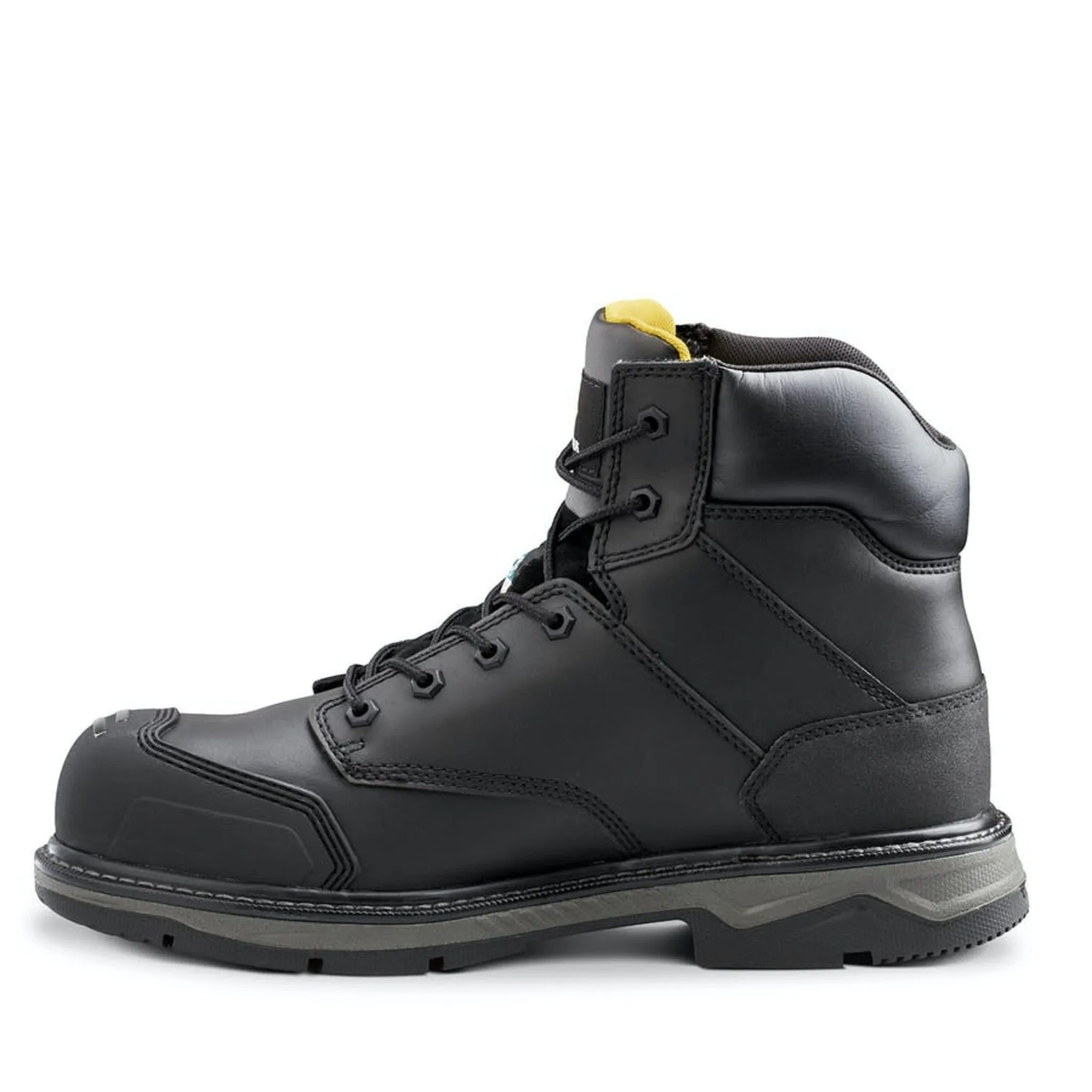 Terra Men's Safety Work Boots Patton 6" Leather Waterproof with Aluminum Toe and Composite Plate  | Sizes 6-15