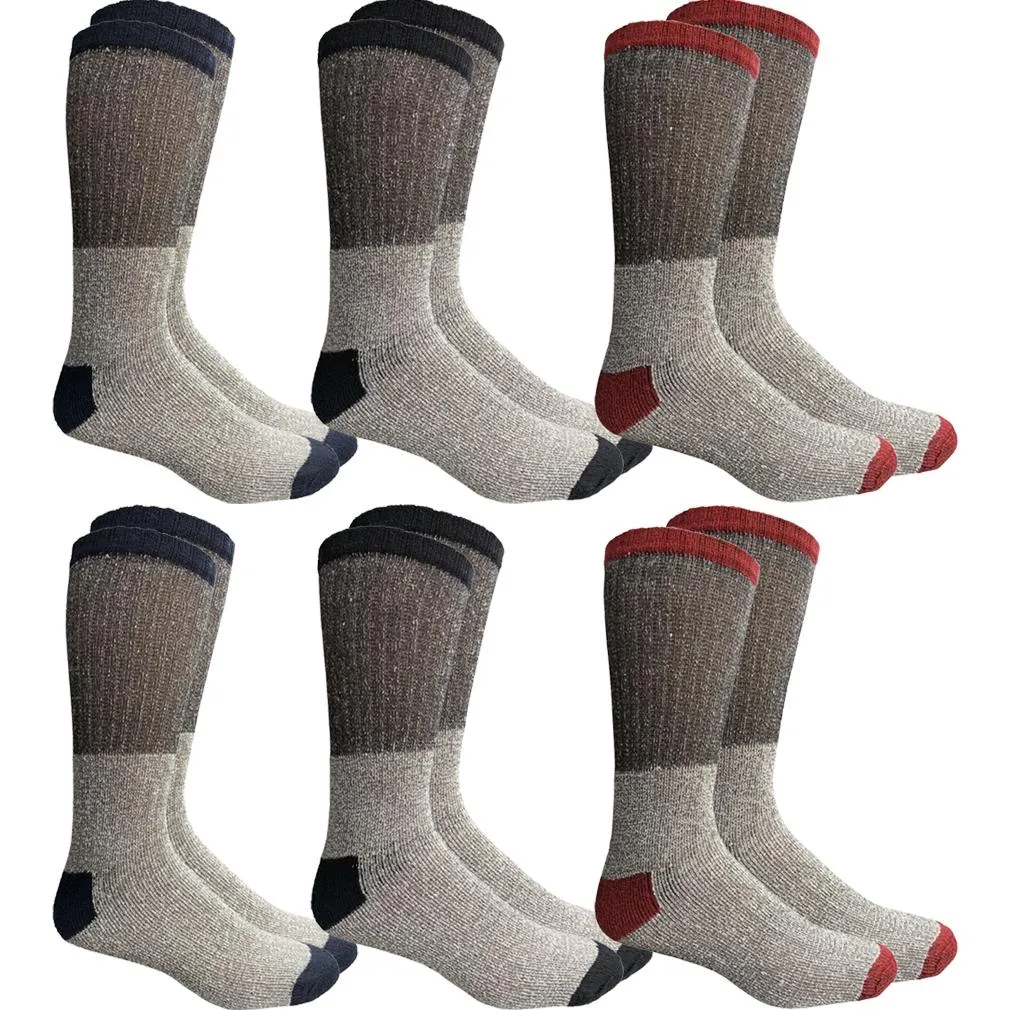 Unisex Insulated Thermal Cotton Cold Weather Crew Socks
