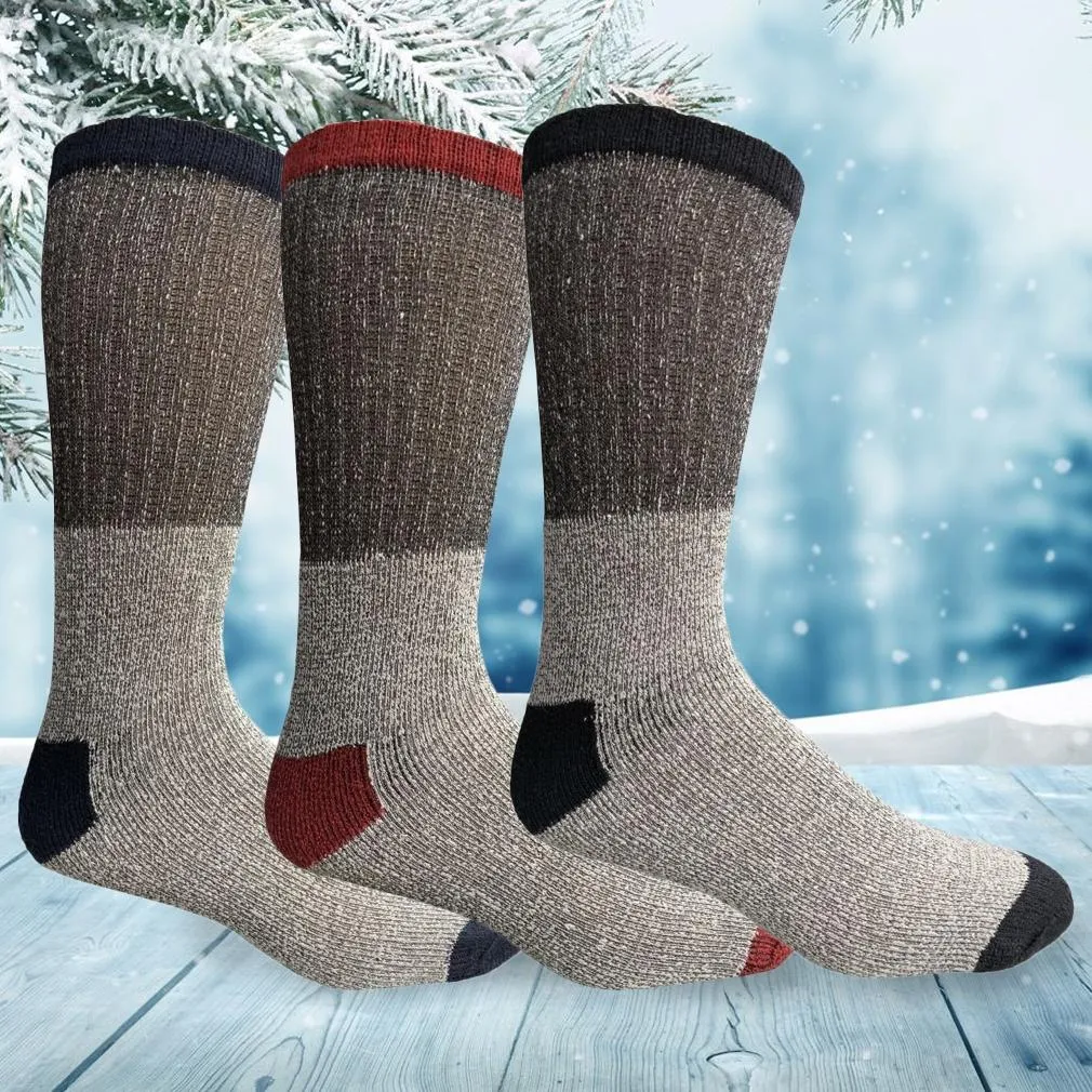 Unisex Insulated Thermal Cotton Cold Weather Crew Socks