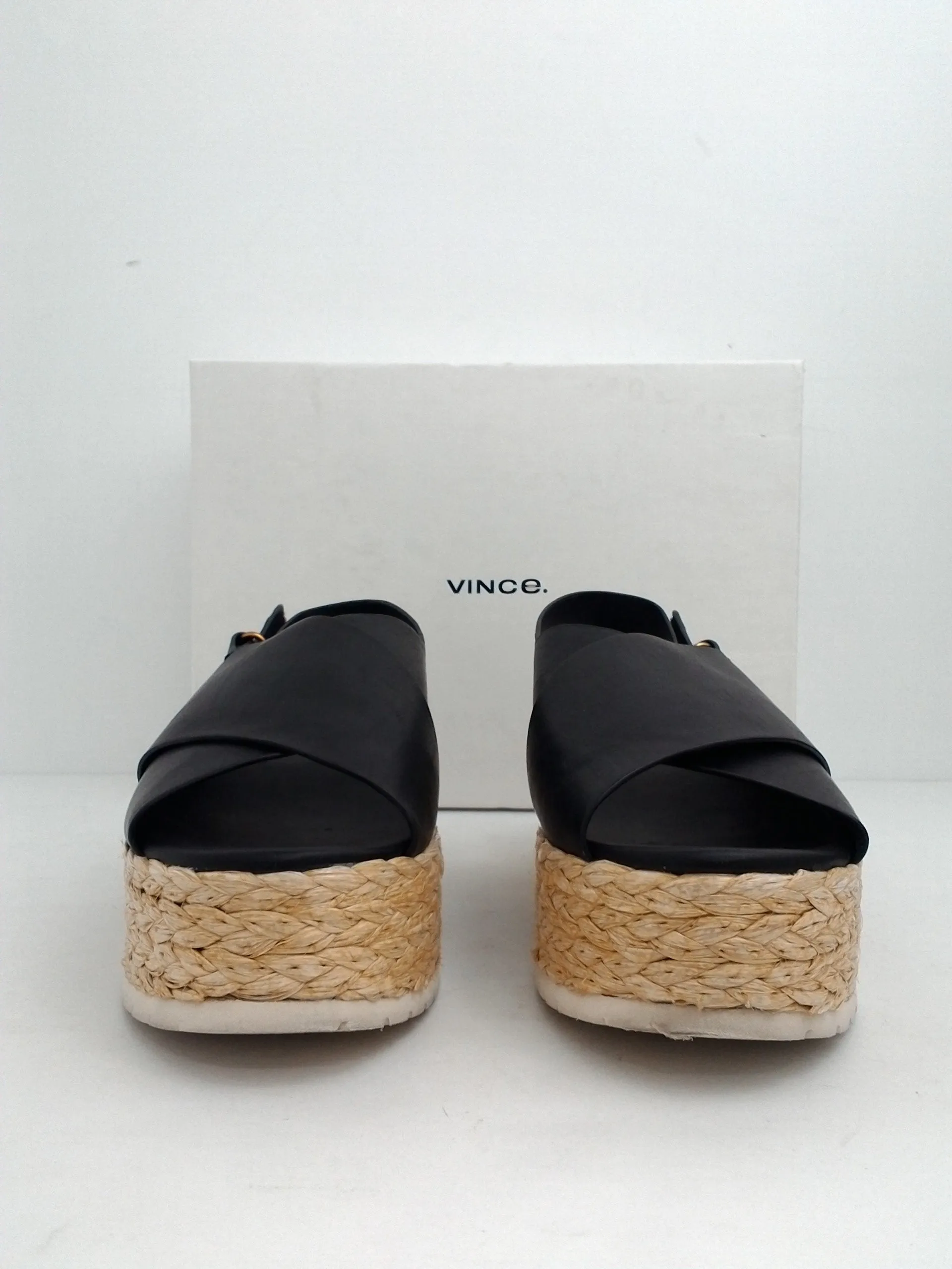 Vince Women's Jesson Black Leather Size 6 M
