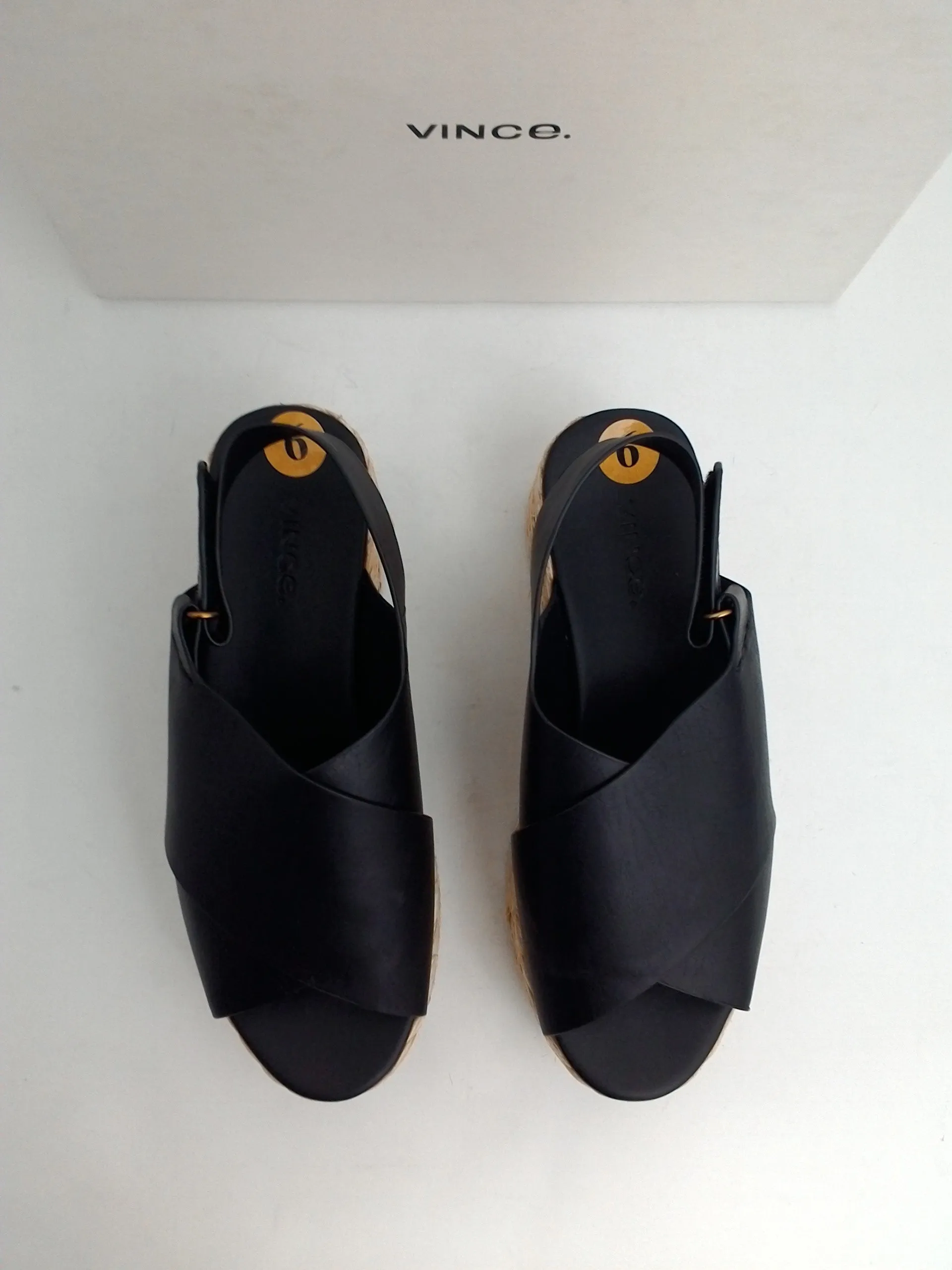 Vince Women's Jesson Black Leather Size 6 M