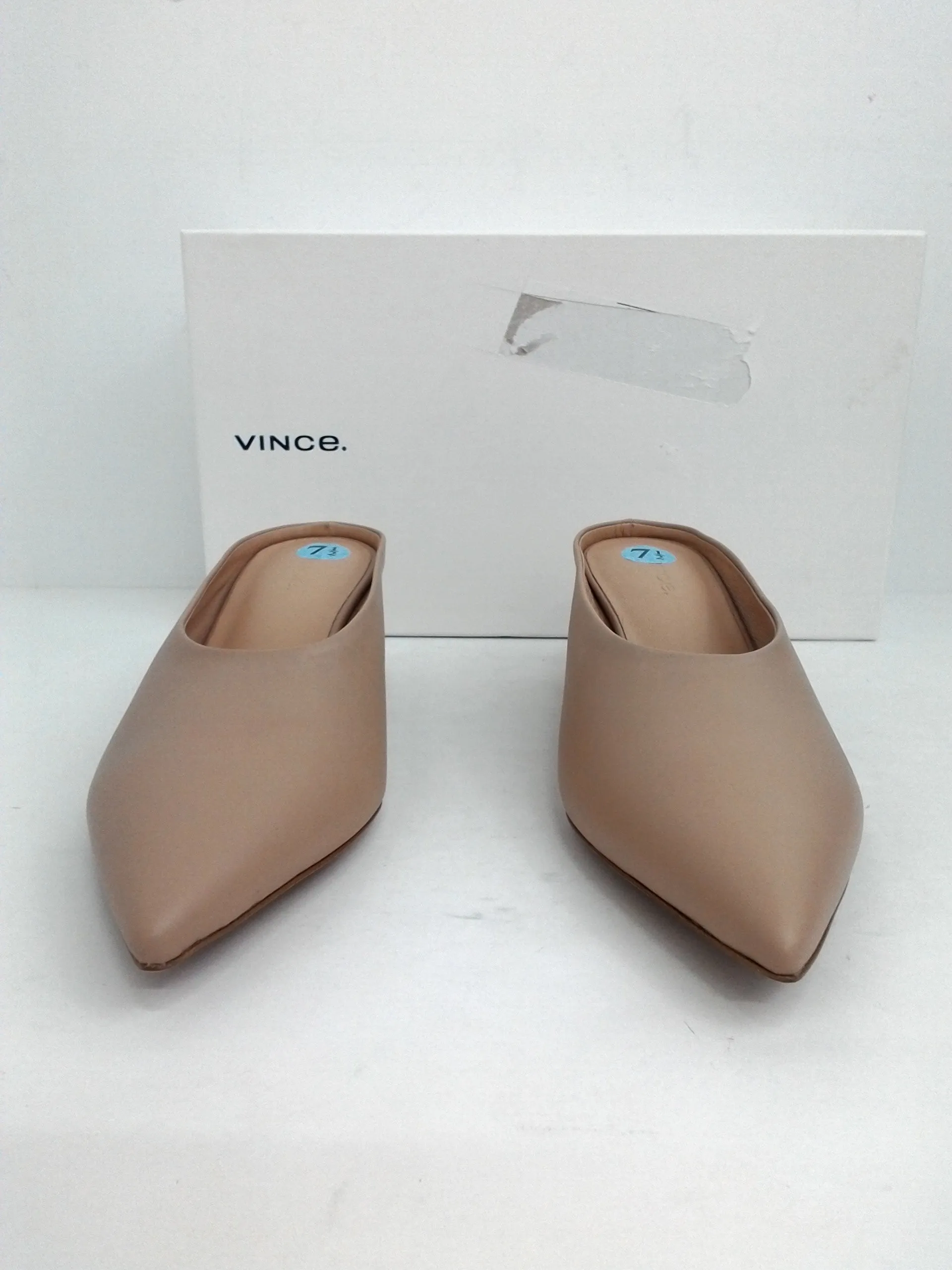 Vince Women's Ralston Nude Leather Size 7.5 M
