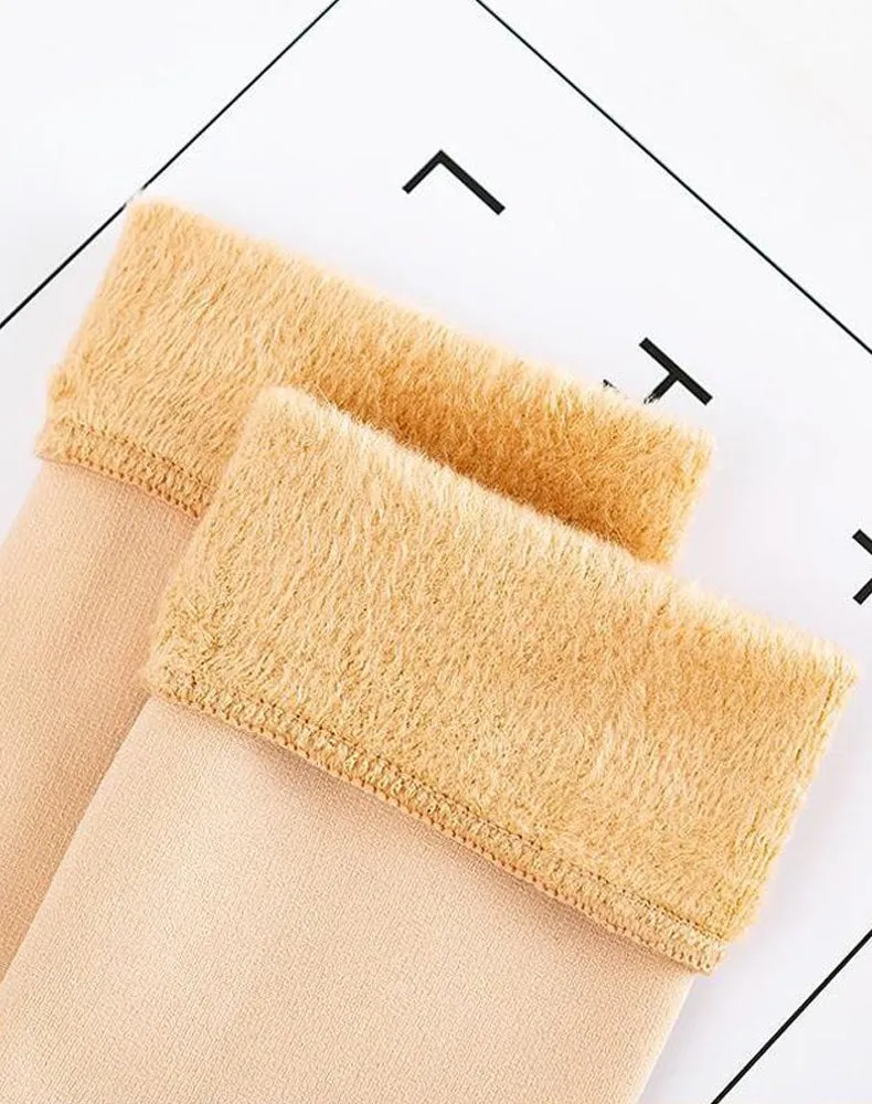 Winter soft plush floor socks