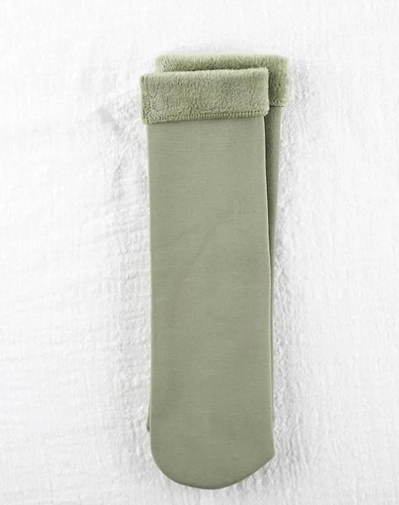 Winter soft plush floor socks