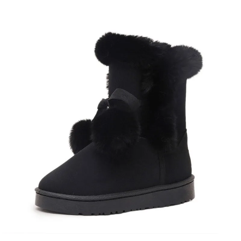 Woman Winter Ankle Boots Non-slip Snow Shoes