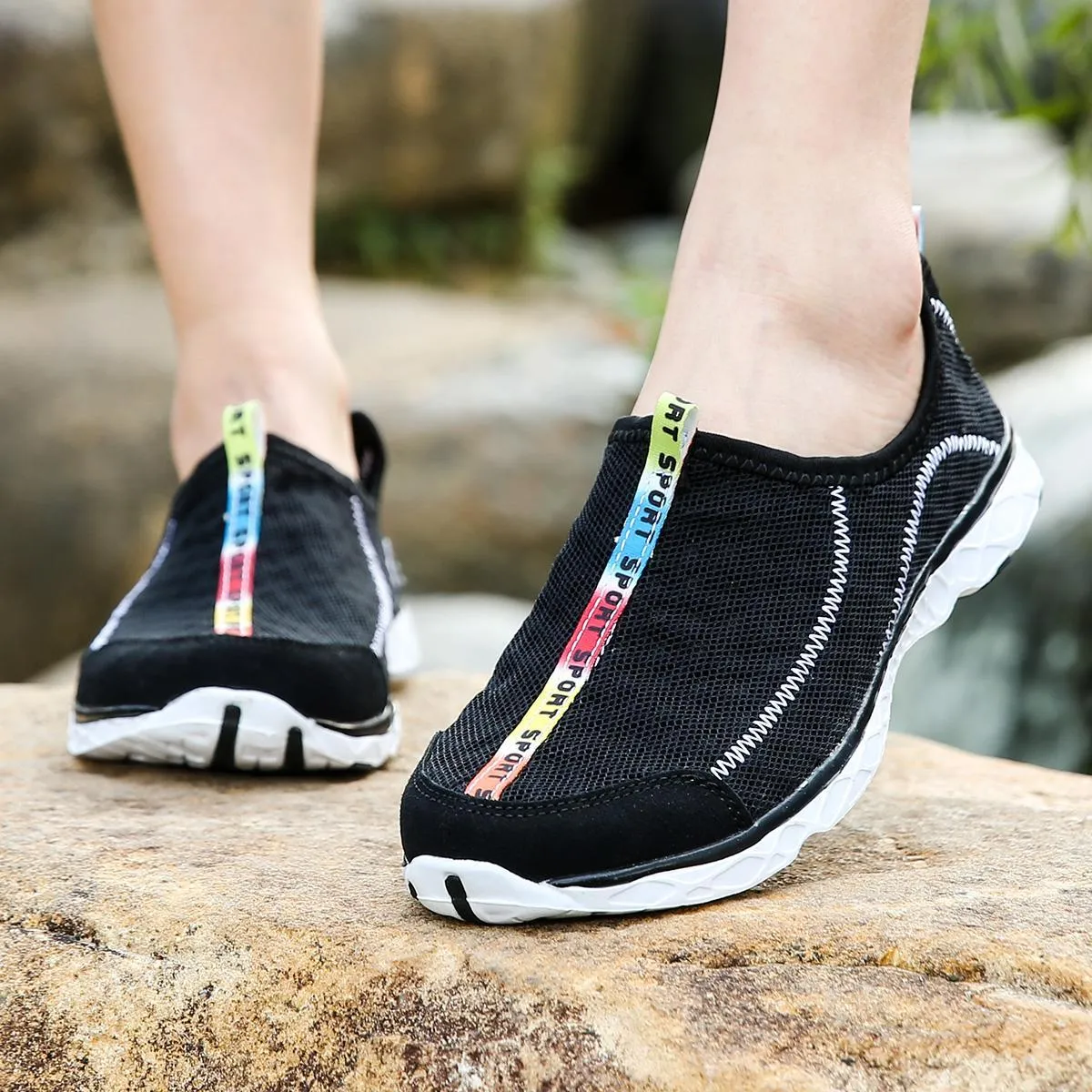 Women's Slip-on Wetsuit Trainers Lightweight Mesh Water Shoes