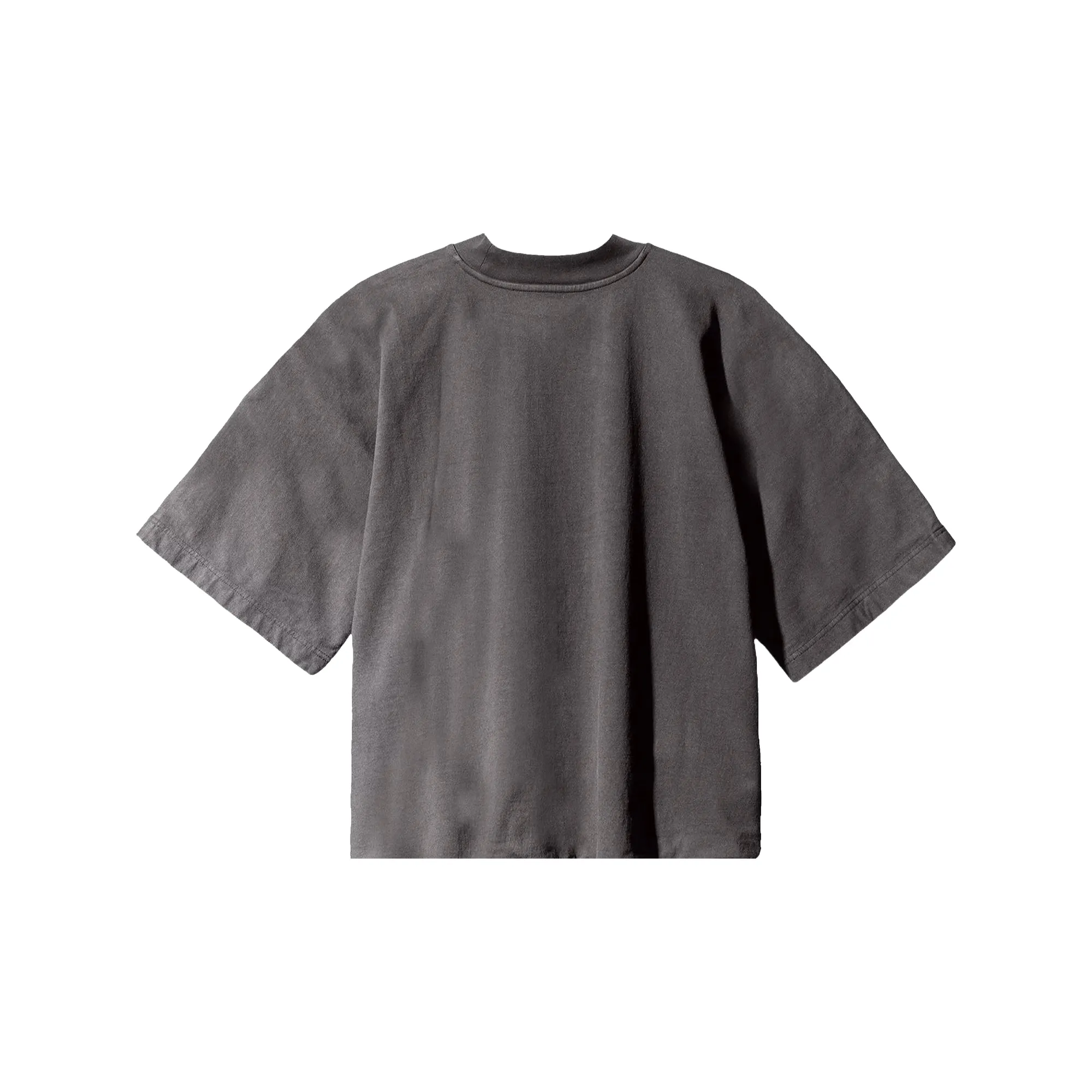 Yeezy Gap Engineered by Balenciaga Logo No Seam Crop Tee - Dark Grey